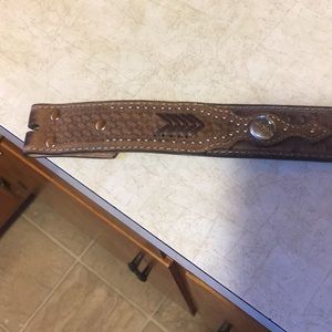 Nacona belt company genuine leather belt. Size 34